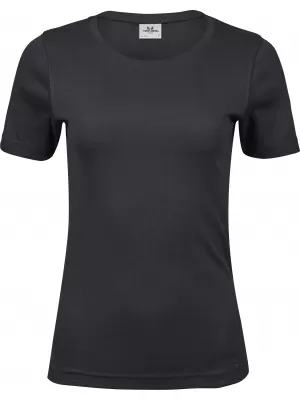 Ženska majica s kratkimi rokavi TEE JAYS | TJ 580 TEMNO SIVA