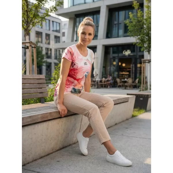  Vrhunska ženska majica za prosti čas ALTISPORT VOJ/ALW117TR06 LILIJA SVETLOBA 