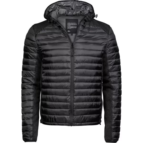  Moška jakna TEE JAYS | TJ 9610 ČRNA/ČRNA MELANŽ 