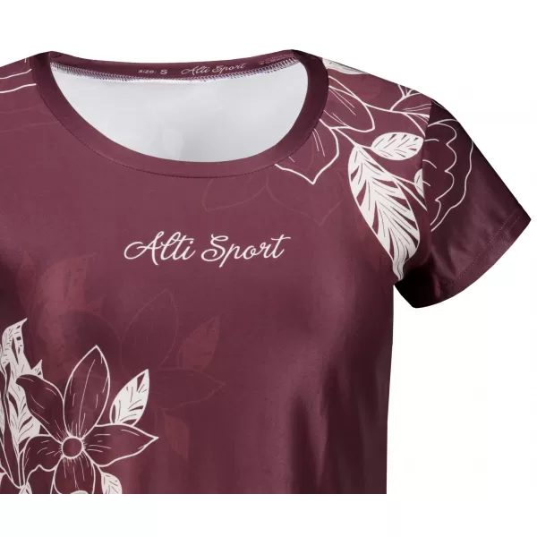  Vrhunska ženska majica za prosti čas ALTISPORT VOJ/ALW119TR06 RUDA 