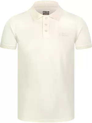 Moška T -majica z ovratnikom NORDBLANC ETERNITY NBSMT8166 KREMNO
