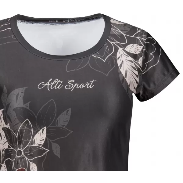  Vrhunska ženska majica za prosti čas ALTISPORT VOJ/ALW119TR06 ČRNA 