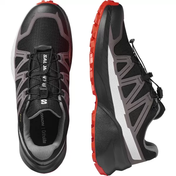  Moški čevlji SALOMON SPEEDCROSS PEAK GORE-TEX ČRNI/CASTLEROCK/ČEŠNJEV PARADIŽNIK 