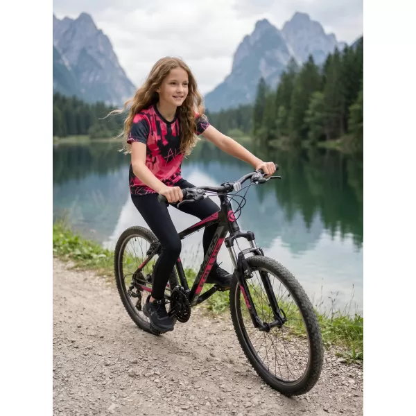  Otroška premium funkcionalna majica ALTISPORT VOJ/ALK076TR01 VROČE ROZA 