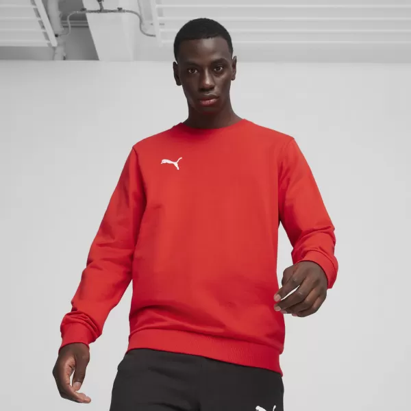  Moška jopica PUMA TEAMGOAL CASUALS CREW NECK S 658592_01 PUMA RED/PUMA WHITE 