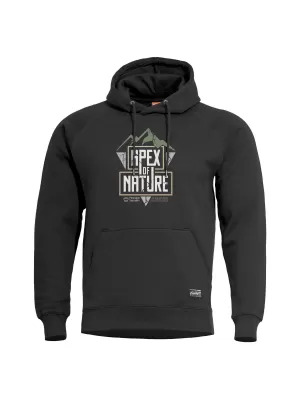 Pulover PENTAGON PHAETON HOOD SWEATER APEX OF NATURE K09021 ČRNA