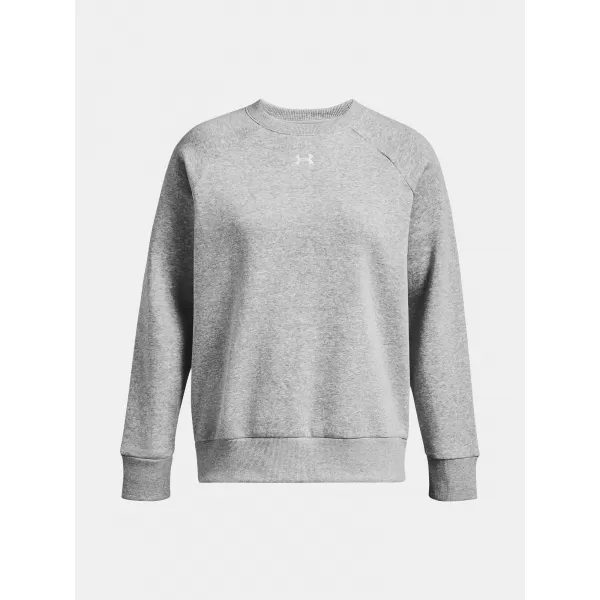  Ženski pulover UNDER ARMOUR UA RIVAL FLEECE CREW 1379508-012 SIVA 