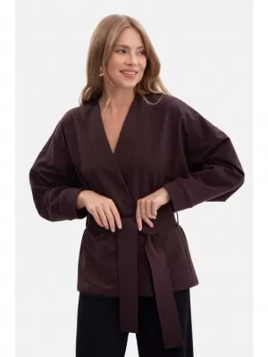 Ženska bluza BEWEAR B297 TEMNA ČOKOLADA