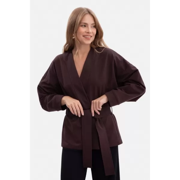  Ženska bluza BEWEAR B297 TEMNA ČOKOLADA 