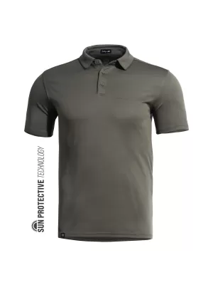 Moška majica s kratkimi rokavi z ovratnikom PENTAGON VANQUISH POLO SHIRT K09048 RJAVO SIVA
