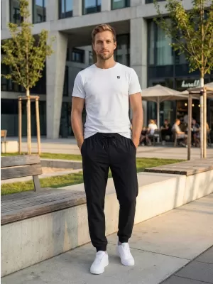 Moške hlače ALTISPORT ATS JOGGER CLASSIC - FIT ČRNA