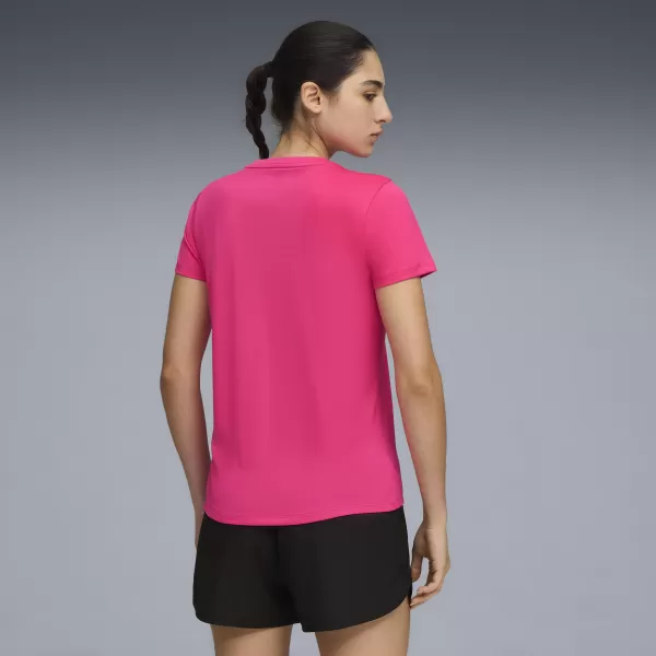 Srajca PUMA W TAD ESSENTIAL VNECK TEE 52589099 ŽAREČE ROZA 