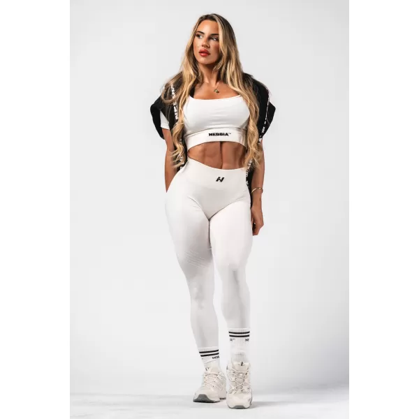  Oblikujoče brezšivne maksimalne push-up pajkice FLOW SEAMLESS 497 CREAM Nebbia 