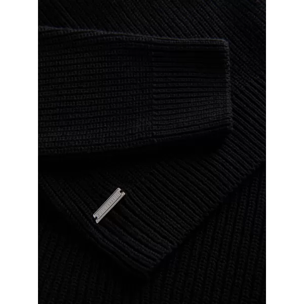  Moški pulover OMBRE OM-SWTN-0162 ČRN 