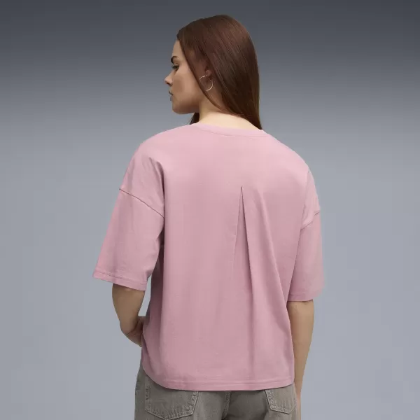  Ženska majica s kratkimi rokavi PUMA HER OVERSIZED TEE 68814865 URAVNOVEŠENA ROZA 