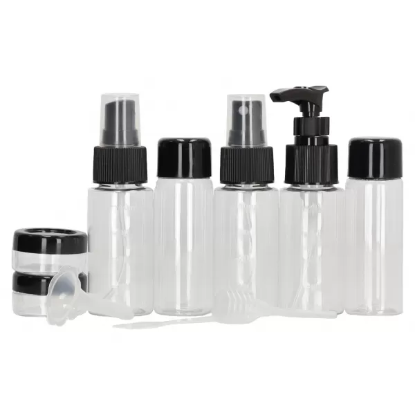  Potovalni set kozmetičnih stekleničk BEAGLES ORIGINALS BOTTLE SET ČRNA 