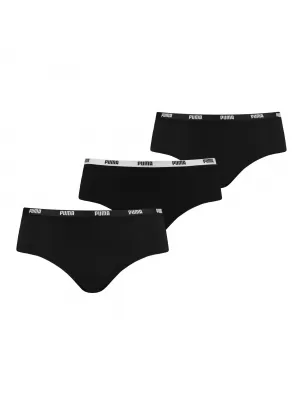 Hlačke PUMA HIPSTER 3P PACK 90759202 ČRN