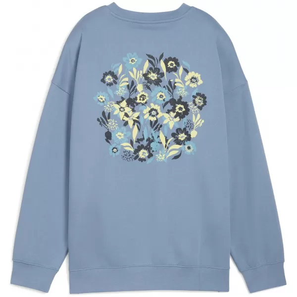  Damske trenirke PUMA ESS NATURE 2 0 OVERSIZED CREW FL 68807834 KUL MODRA 