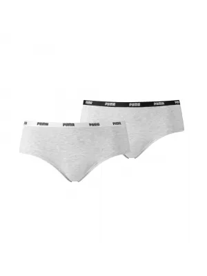 Hlačke PUMA WOMEN HIPSTER 2P PACK 90785205 SIVA/SIVA