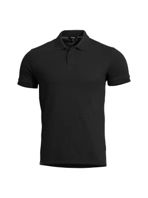 Moška majica s kratkimi rokavi z ovratnikom PENTAGON MOTH PIQUET POLO SHIRT K09047 ČRNA