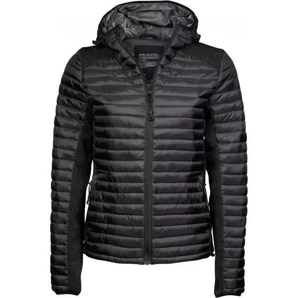  Ženska jakna TEE JAYS | TJ 9611 ČRNA/ČRNA MELANŽ 