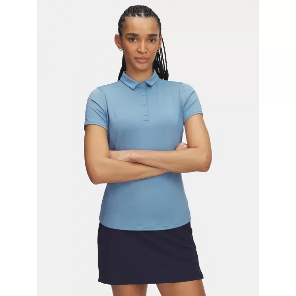  Ženska majica s kratkimi rokavi UNDER ARMOUR UA PLAYOFF SS POLO 1383612-418 MODRA 