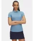 Ženska majica s kratkimi rokavi UNDER ARMOUR UA PLAYOFF SS POLO 1383612-418 MODRA