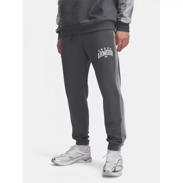  Moške športne hlače UNDER ARMOUR UA RIVAL FLC CB PANTS 6003954-025 SIVA 
