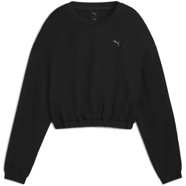  Damske trenirke PUMA W CLOUDSPUN CREW 52746101 PUMA ČRNA 