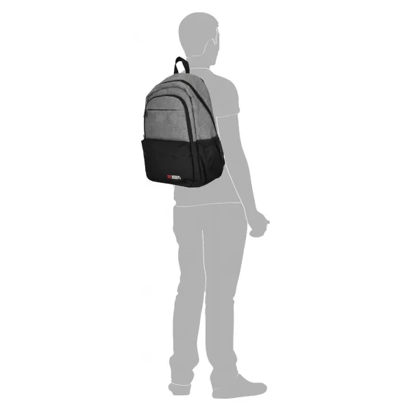  Nahrbtnik ENRICO BENETTI HAMBURG NOTEBOOK BACKPACK 23 L SVETLO SIVA 