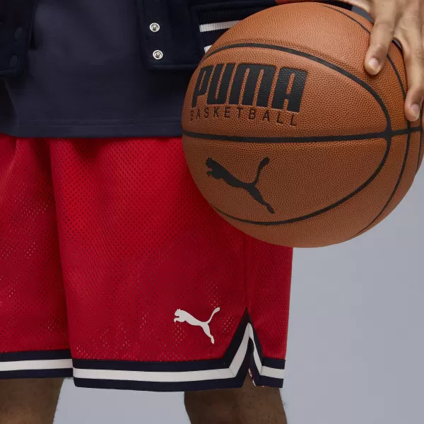  Kratke hlače PUMA HOOPERHOTLINE AOP 7" SHORTS 63283701 ZA VES ČAS RDEČE/AOP 