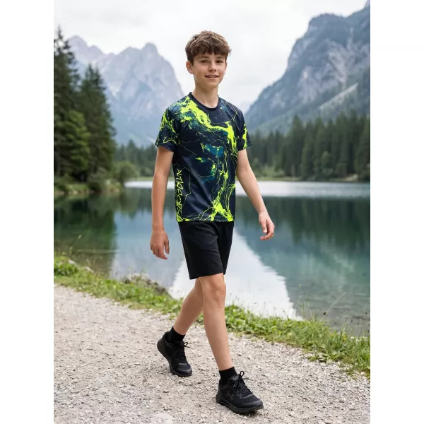  Otroška premium funkcionalna majica ALTISPORT VOJ/ALK071TR01 MORNARSKO RUMENA 