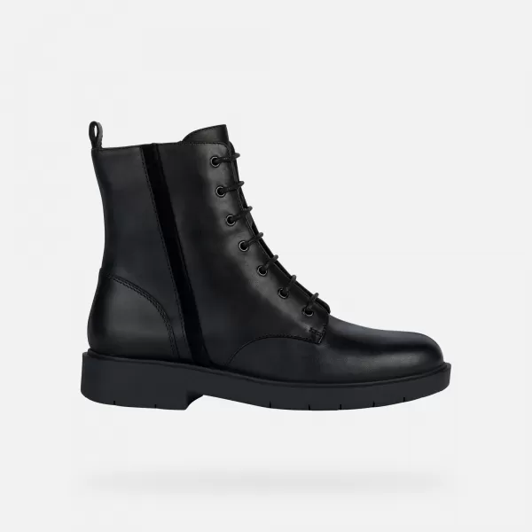  Ženski gležnjarji GEOX SPHERICA EC1 G004200 ČRNA 