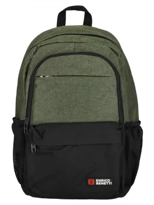 Nahrbtnik ENRICO BENETTI HAMBURG NOTEBOOK BACKPACK 23 L OLIVNO