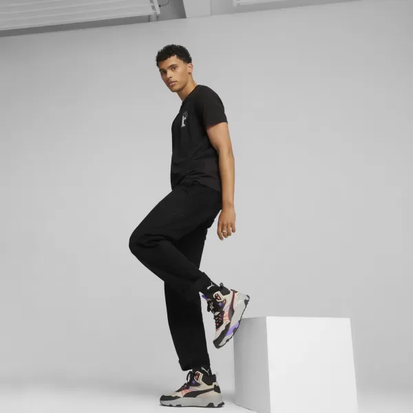  Škornji PUMA TRINITY MID HYBRID 39232703 GRANOLA/ČRNA/OGNJENA KORALA 