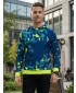 Moški vrhunski funkcionalni pulover ALTISPORT VOJ/ALM108MI01 MORNARSKO-NEON RUMENA