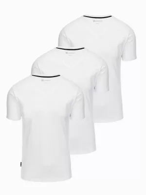 Moška majica OMBRE Z100 BELA/BELA/BELA