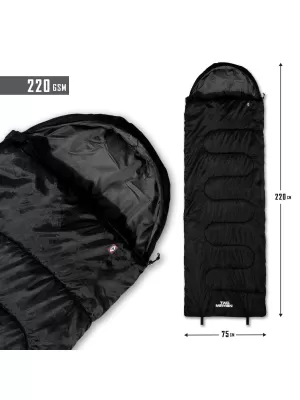 Spalna vreča PENTAGON SENTINEL SLEEPING BAG 220GR/M² D19001 ČRNA
