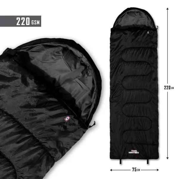  Spalna vreča PENTAGON SENTINEL SLEEPING BAG 220GR/M² D19001 ČRNA 