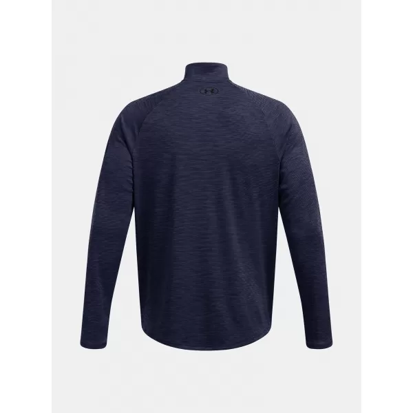  Moška majica s kratkimi rokavi UNDER ARMOUR UA TECH TEXTURED 1/2 ZIP 1382797-410 MODRA 