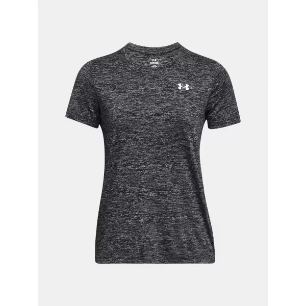  Ženska majica s kratkimi rokavi UNDER ARMOUR TECH SSC- TWIST 1384230-001 ČRNA 