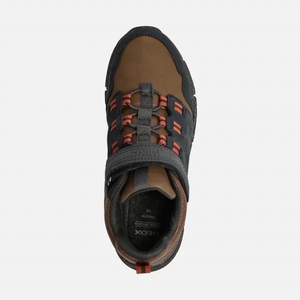  Fantovski gležnjarji GEOX FLEXYPER BOY B ABX J949XA032FUC0948 ČRNA 