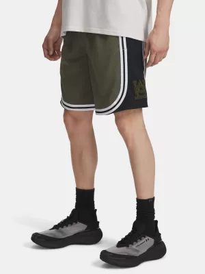 Moške kratke hlače UNDER ARMOUR UA M COURTSIDE SHORT 6004087-390 ZELENA