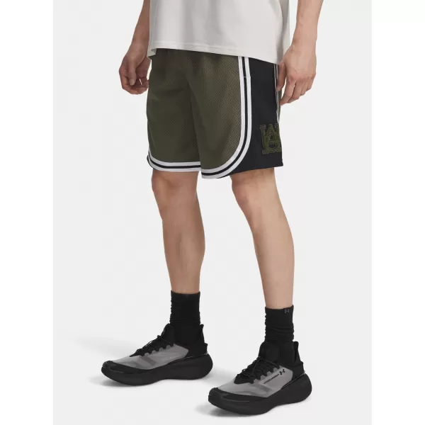  Moške kratke hlače UNDER ARMOUR UA M COURTSIDE SHORT 6004087-390 ZELENA 