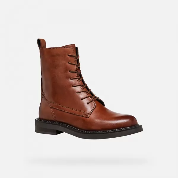  Ženski gležnjarji GEOX G004555 SVETLO RJAVA 