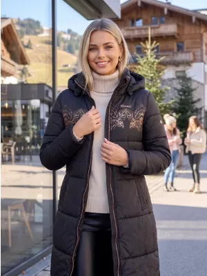 Ženski plašč KIXMI VERONA ČRNA