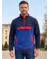 Moški pulover iz flisa ALTISPORT GARM MODRA/RDEČA