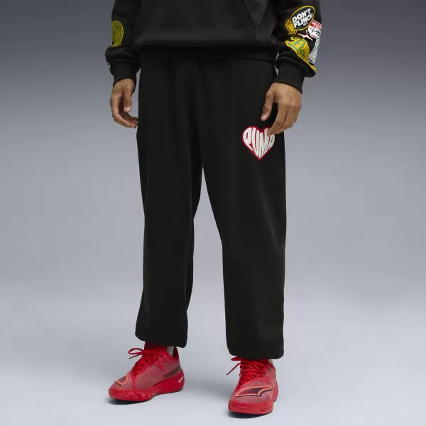  Moške trenirke PUMA HOOPERHOTLINE SWEATPANT 63283402 ČRNA PUMA 
