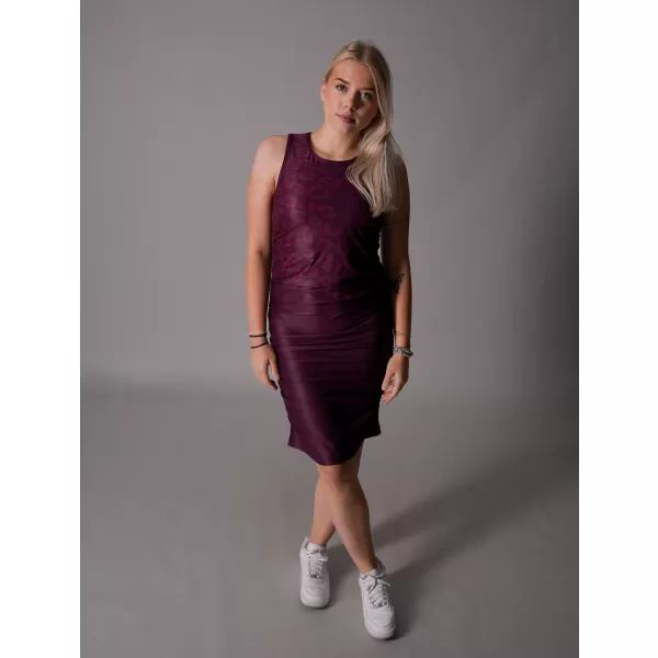  Ženska premium obleka ALTISPORT VOJ/ALW047SAT03 VINSKO RDEČE 