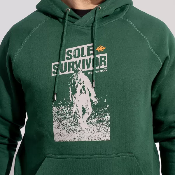  Pulover PENTAGON PHAETON HOOD SWEATER K09021-SS83 SPRINGBOK ZELENA 